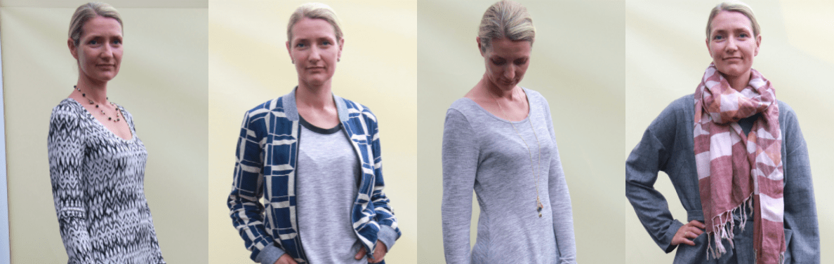 Minimalist DIY wardrobe showcasing versatile outfits for a stylish look one stitch at a time.