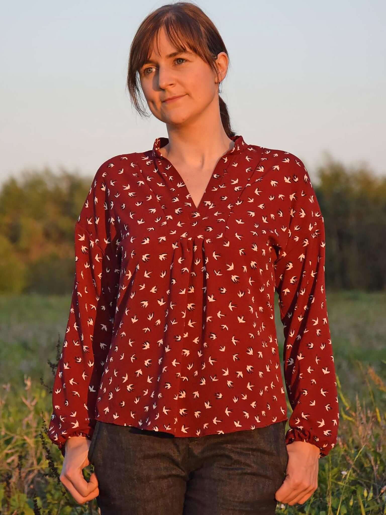 Aurora Tunic sewing pattern | Wardrobe By Me. We love sewing