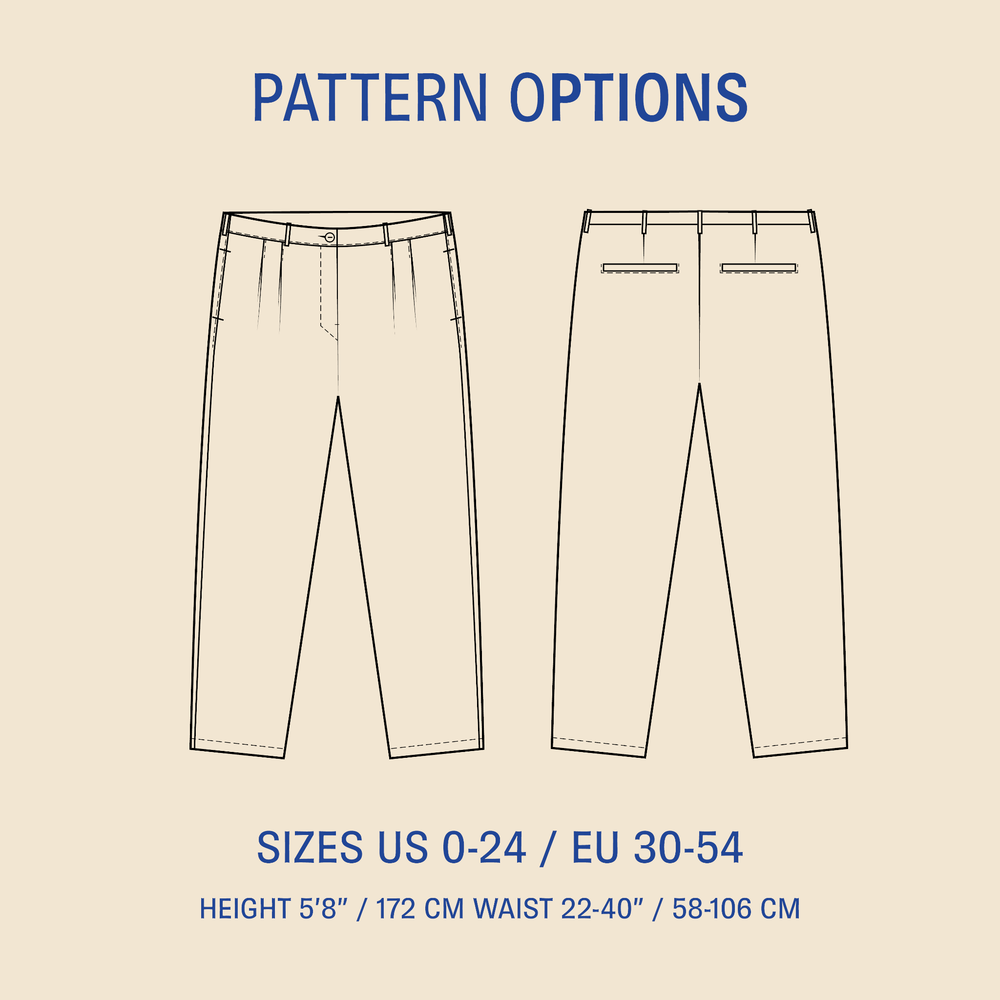 Cocoon Pants sewing pattern Wardrobe By Me