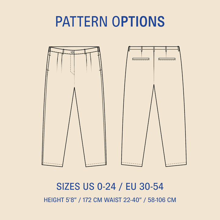 Cocoon Pants sewing pattern Wardrobe By Me