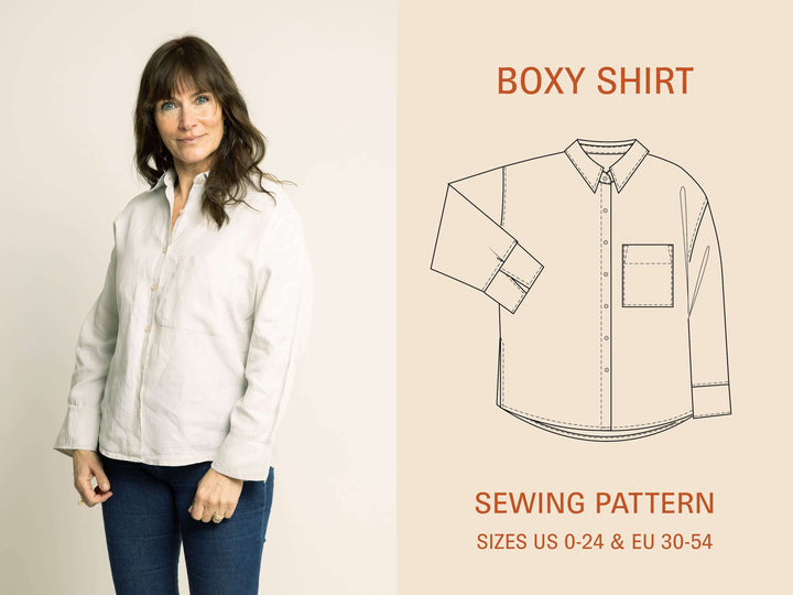 Boxy Shirt sewing pattern Wardrobe By Me