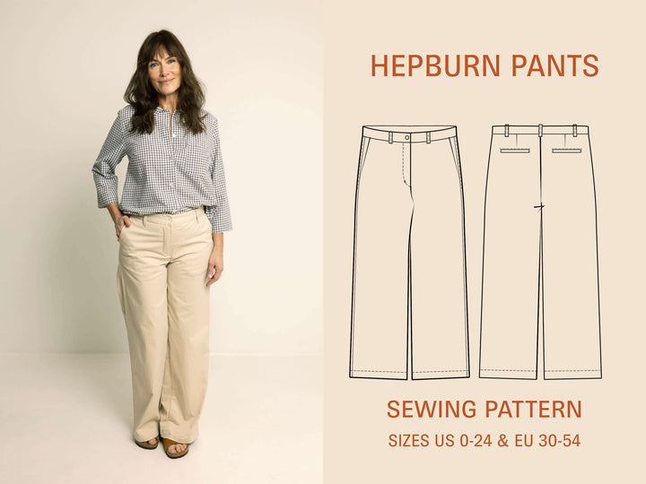 Hepburn pants Sewing Pattern Wardrobe By Me
