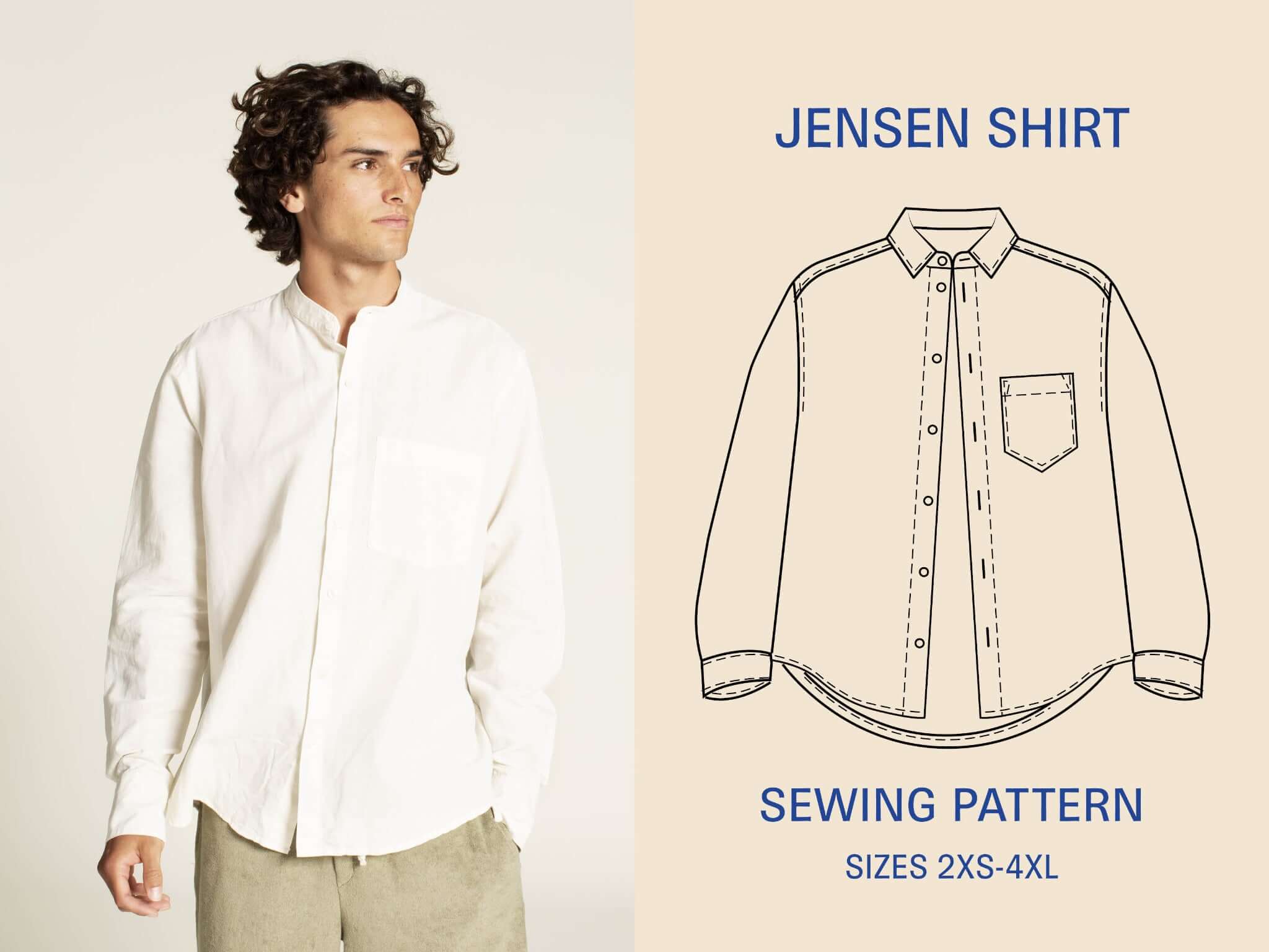 Jensen Shirt sewing pattern Wardrobe By Me