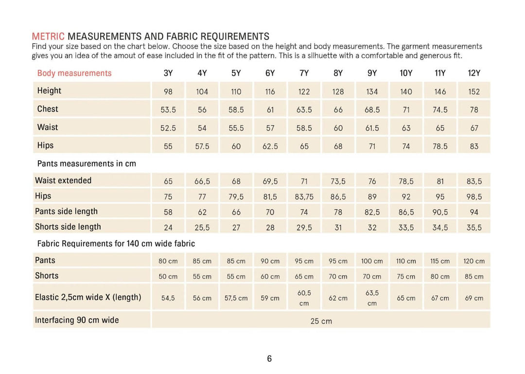 Kids' Volume Pants sewing pattern Wardrobe By Me