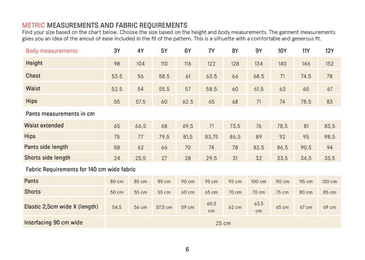 Kids' Volume Pants sewing pattern Wardrobe By Me