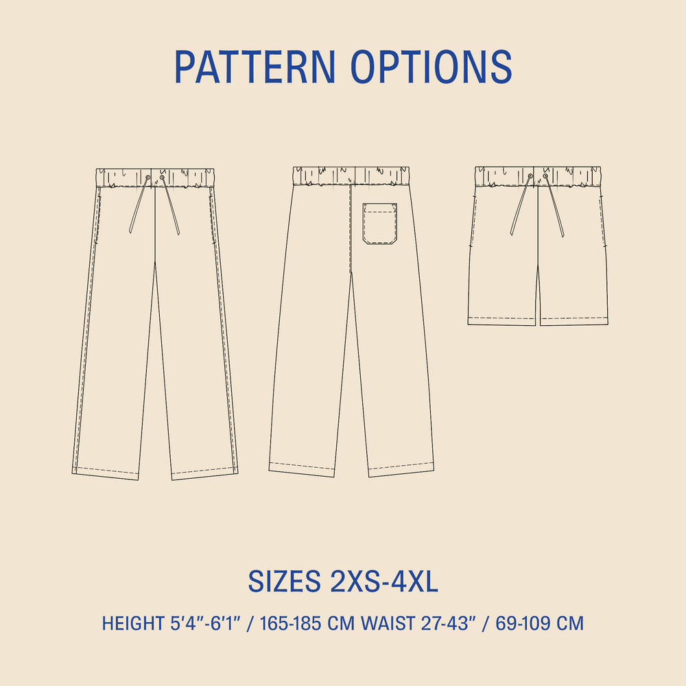 Loose Linen Pants Sewing pattern Wardrobe By Me
