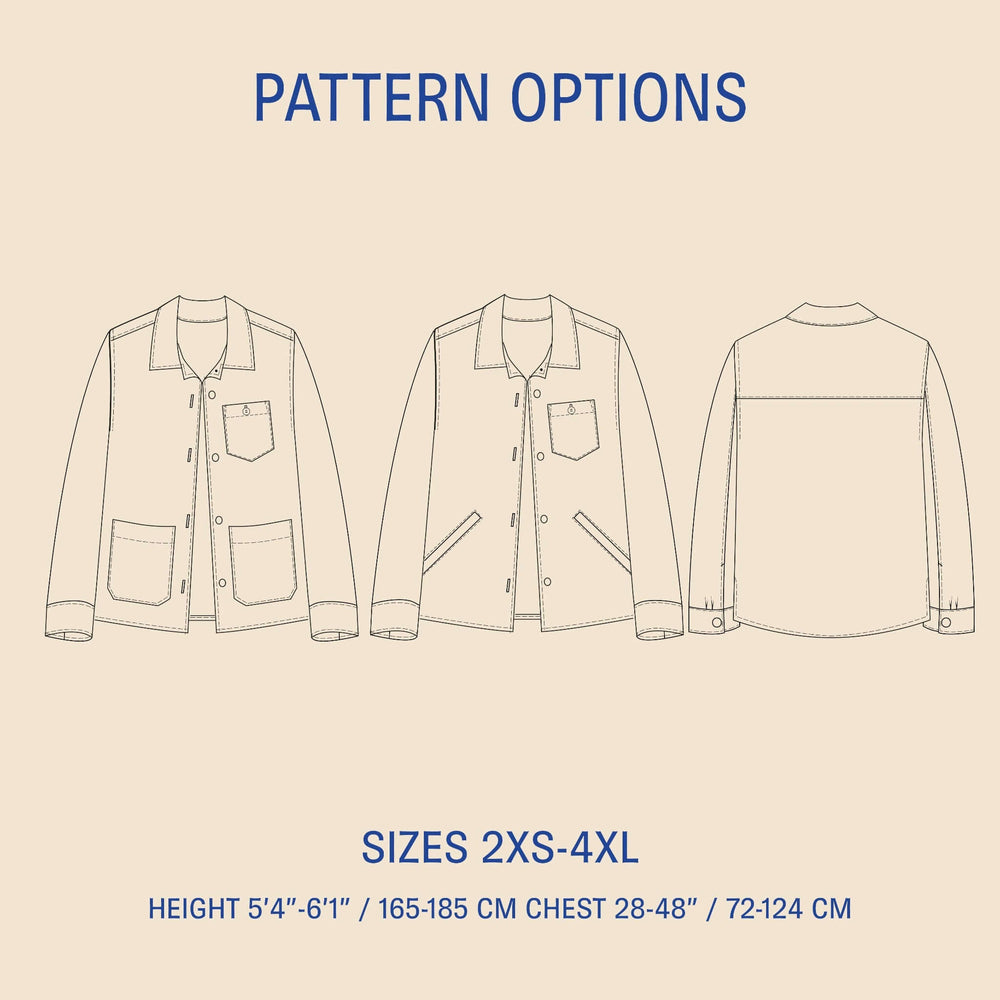 Overshirt sewing pattern Wardrobe By Me