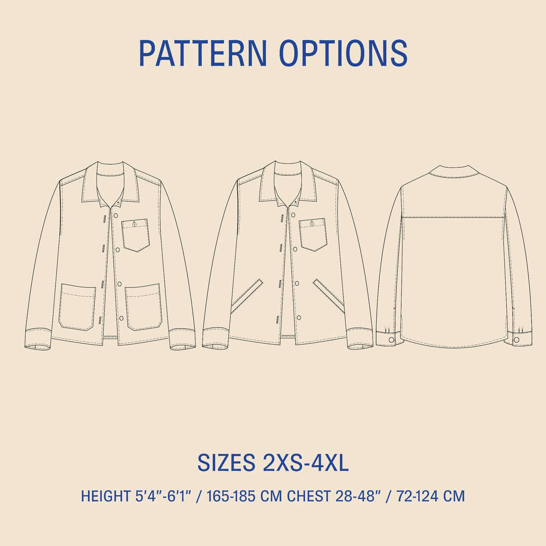 Overshirt sewing pattern Wardrobe By Me