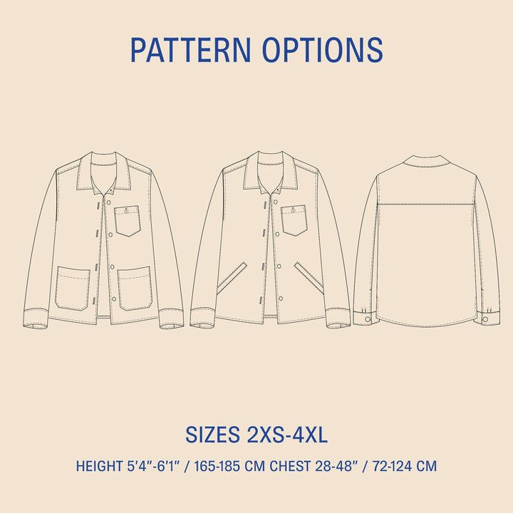 Overshirt sewing pattern Wardrobe By Me