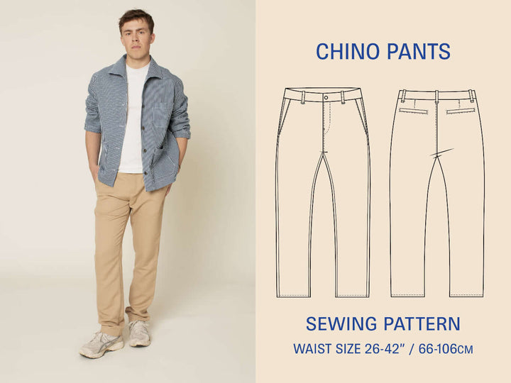 Chino pants sewing pattern Wardrobe By Me