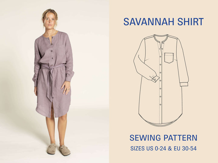 Savannah Shirt Sewing Pattern Wardrobe By Me