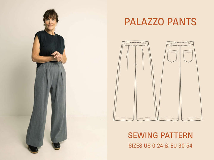 Palazzo Pants Sewing Pattern Wardrobe By Me