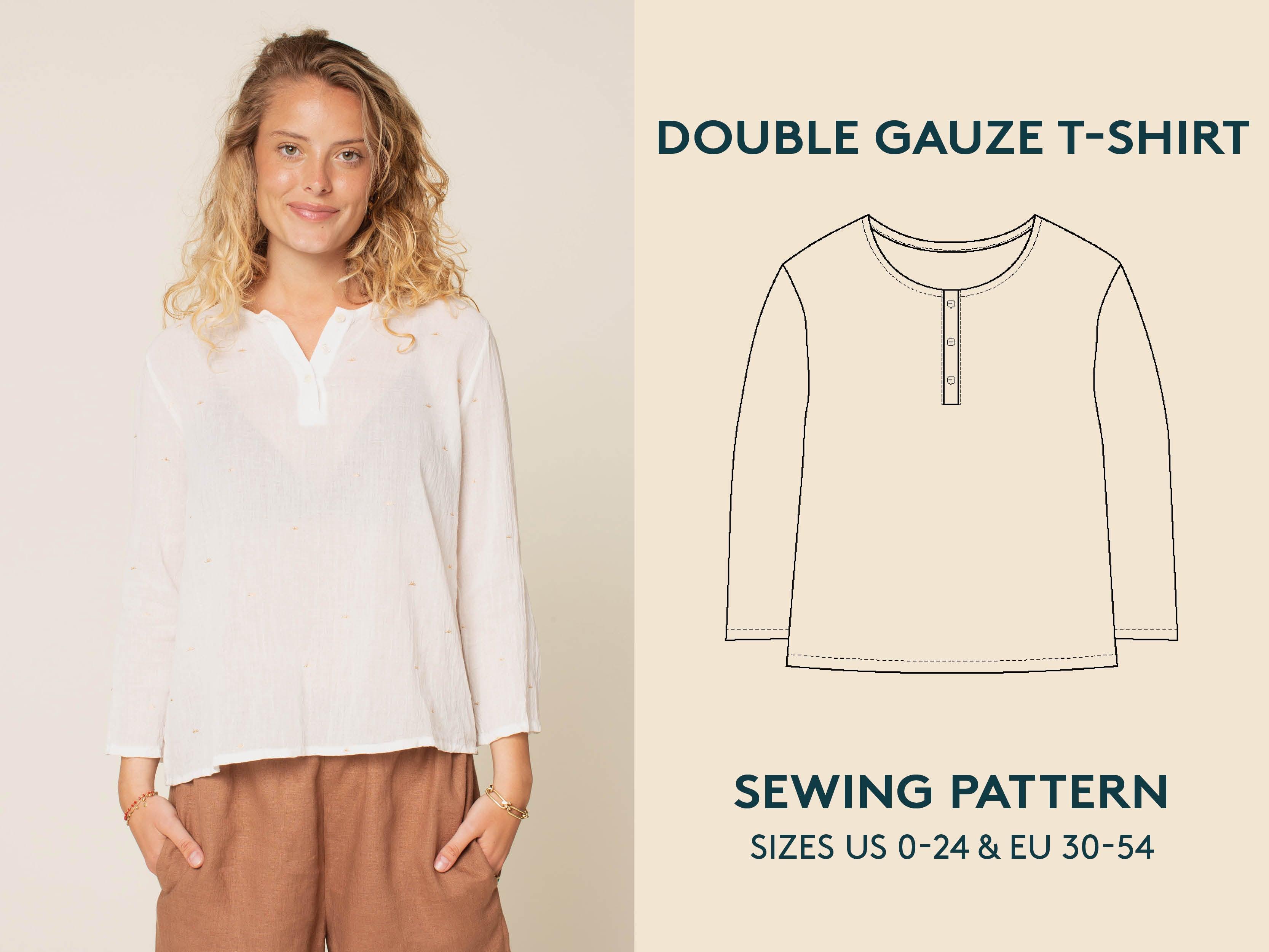 Double Gauze T-shirt sewing pattern