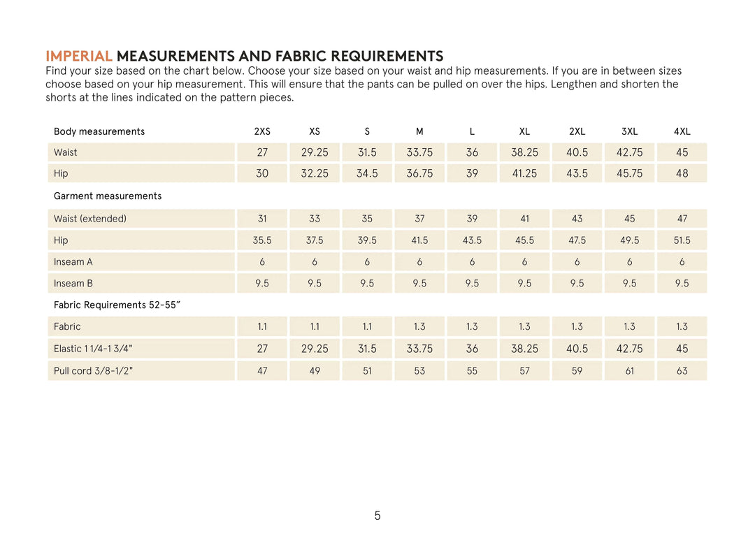 Gym Shorts sewing pattern Wardrobe By Me