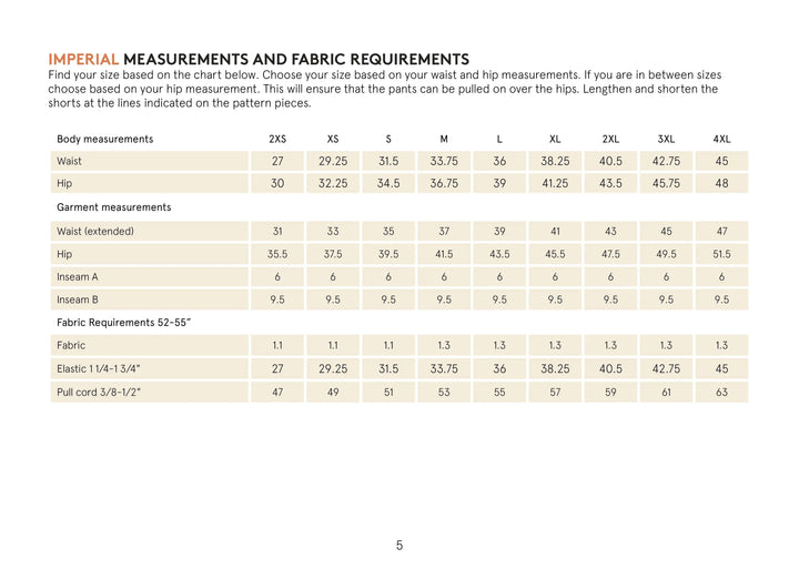 Gym Shorts sewing pattern Wardrobe By Me