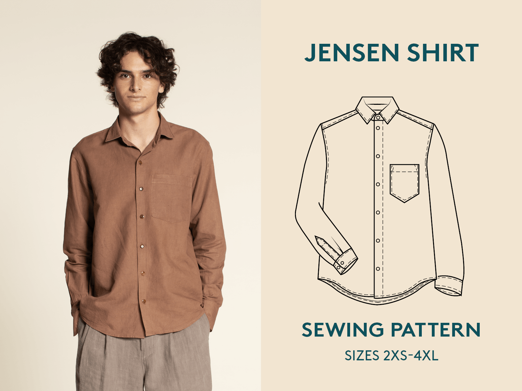 Mens shirt sewing pattern | Wardrobe By Me - We love sewing!