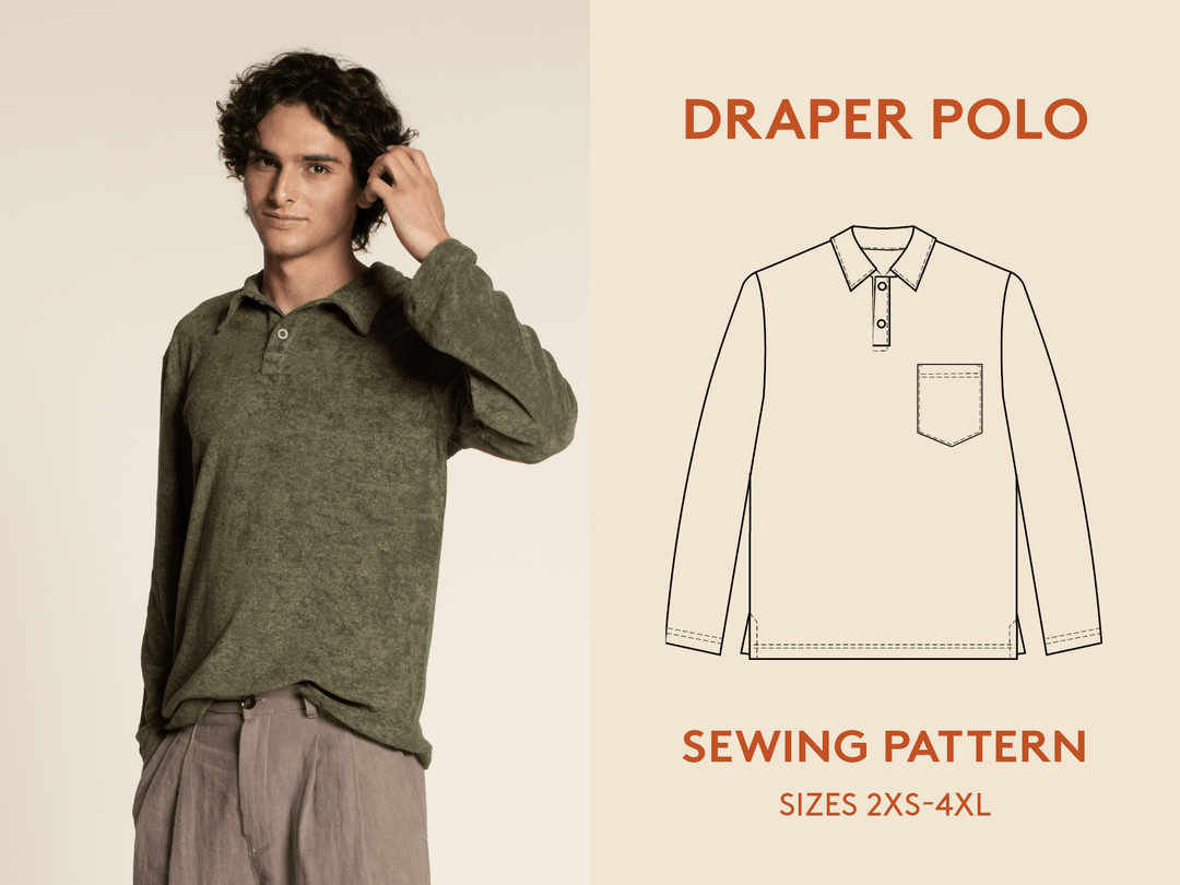 Men's Polo shirt Sewing Pattern - Wardrobe By Me