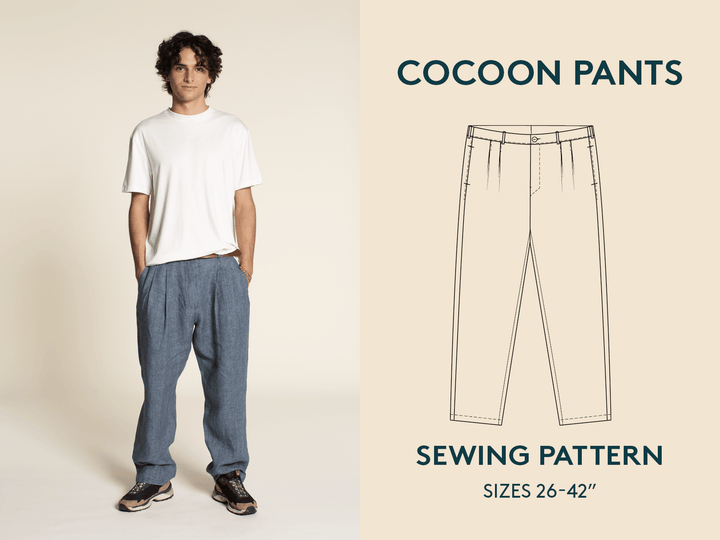 Pleated pants sewing pattern - Wardrobe By Me
