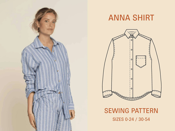 Anna Shirt sewing pattern Wardrobe By Me
