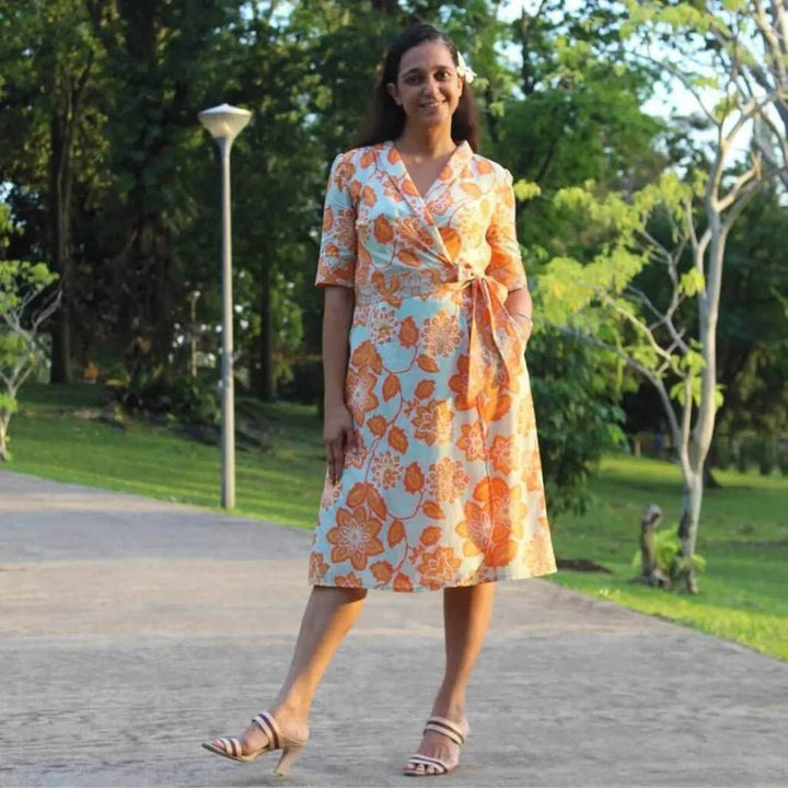 Ava Wrap Dress Sewing Pattern Wardrobe By Me
