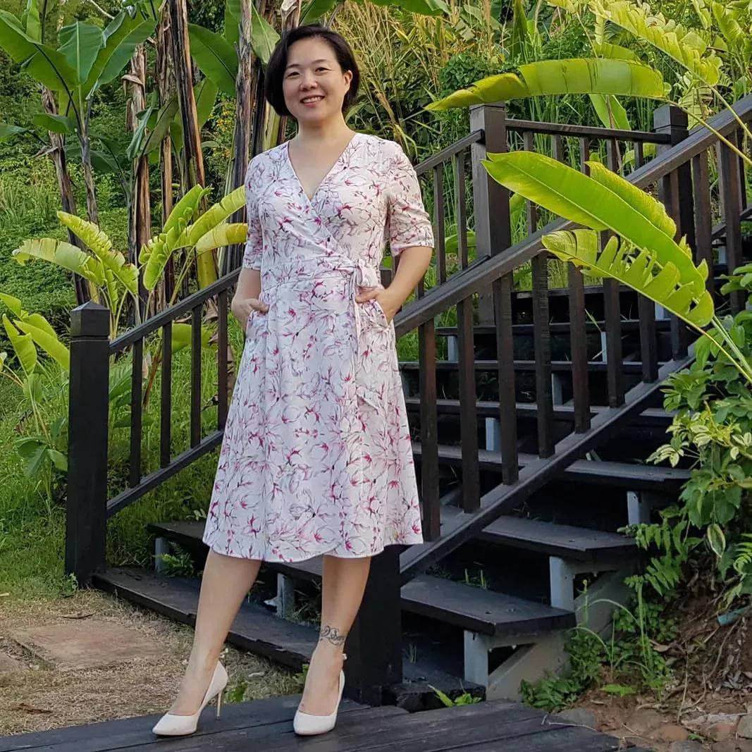 Ava Wrap Dress Sewing Pattern Wardrobe By Me
