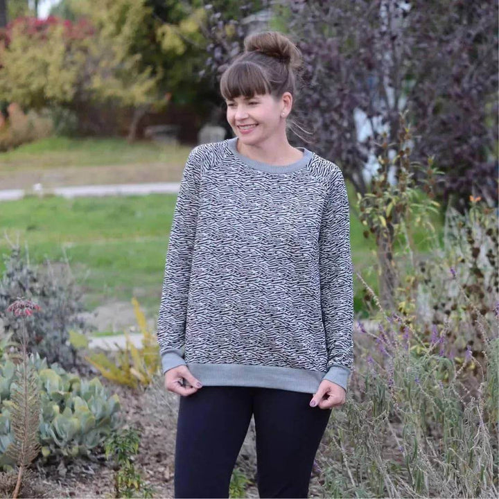 Boxy Raglan Sweater sewing pattern Wardrobe By Me