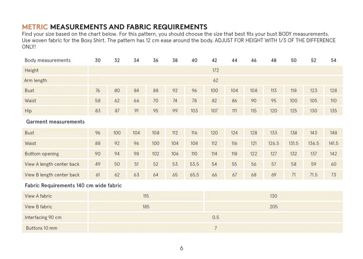 Boxy Shirt sewing pattern Wardrobe By Me