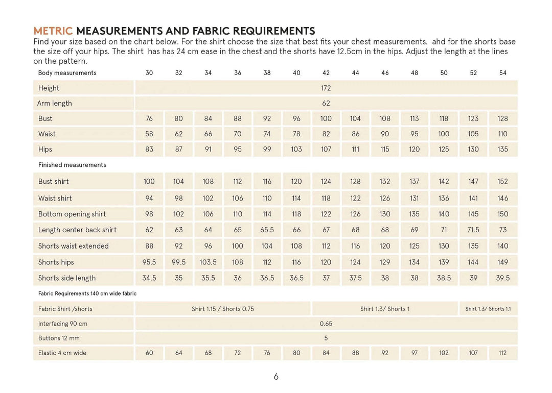 Camp Shirt and Shorts Sewing pattern Wardrobe By Me