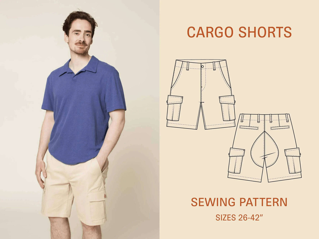 Cargo Shorts sewing pattern Wardrobe By Me