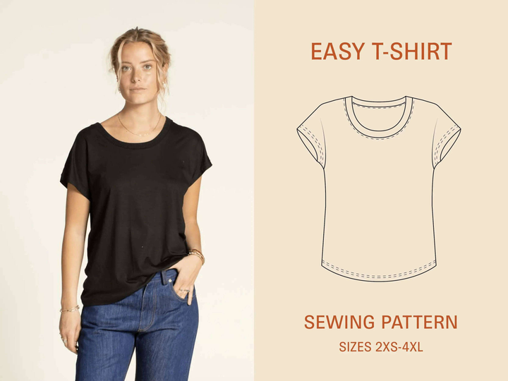 Easy T-shirt Sewing Pattern Wardrobe By Me