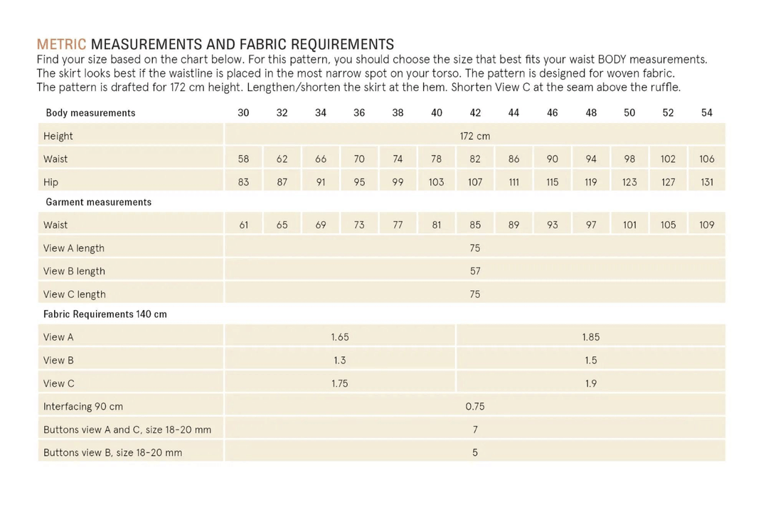 Front Button Skirt Pattern Wardrobe By Me