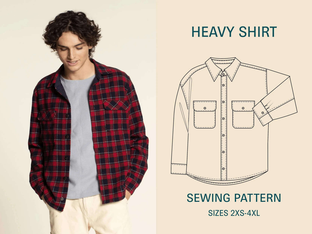 Heavy shirt sewing pattern Wardrobe By Me