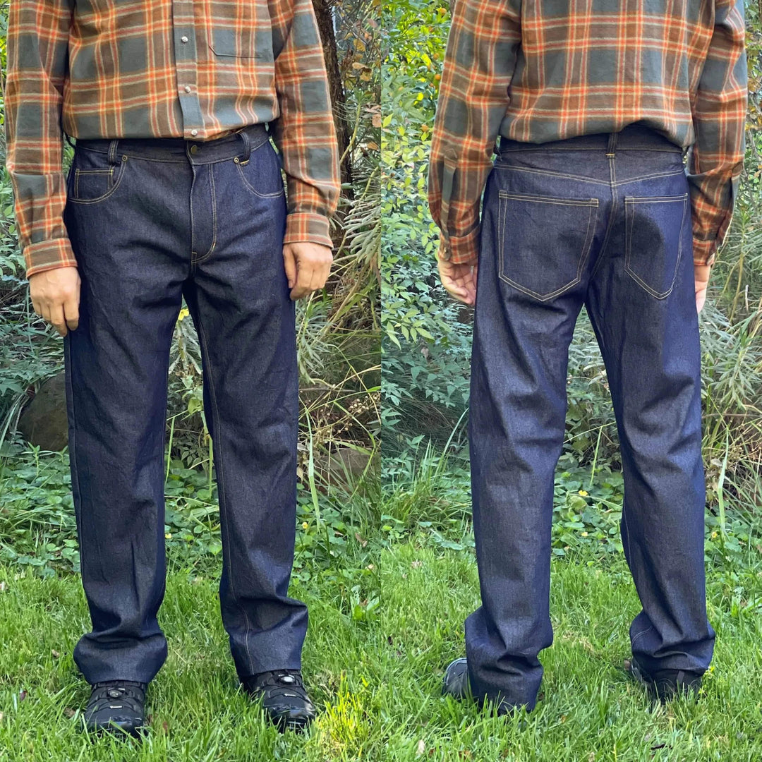 Jeans Sewing Pattern-Men's sizes 26-42" Wardrobe By Me