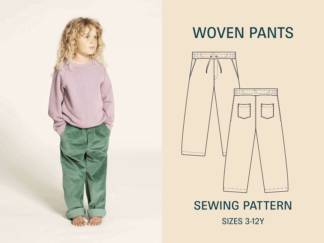 Pants sewing pattern for kids Wardrobe By Me
