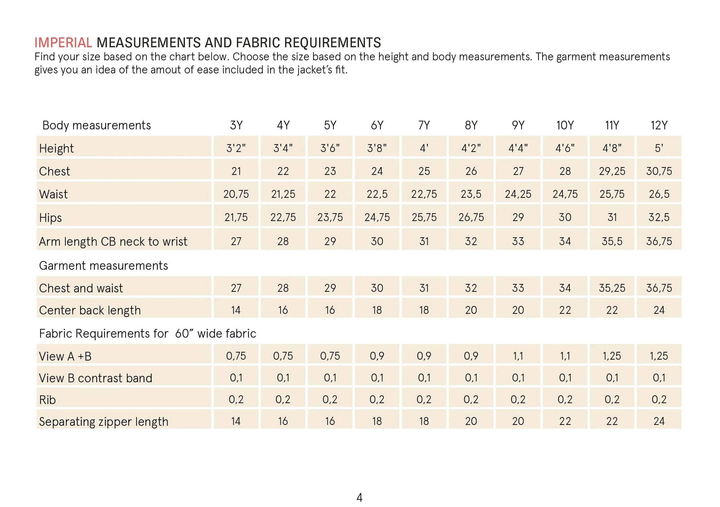 Kids' Zipper Jacket sewing pattern Wardrobe By Me