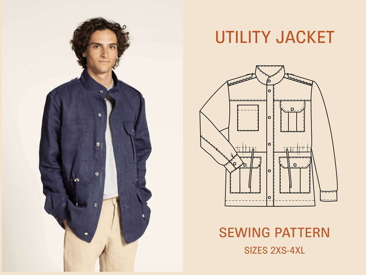 Utility jacket sewing pattern Wardrobe By Me