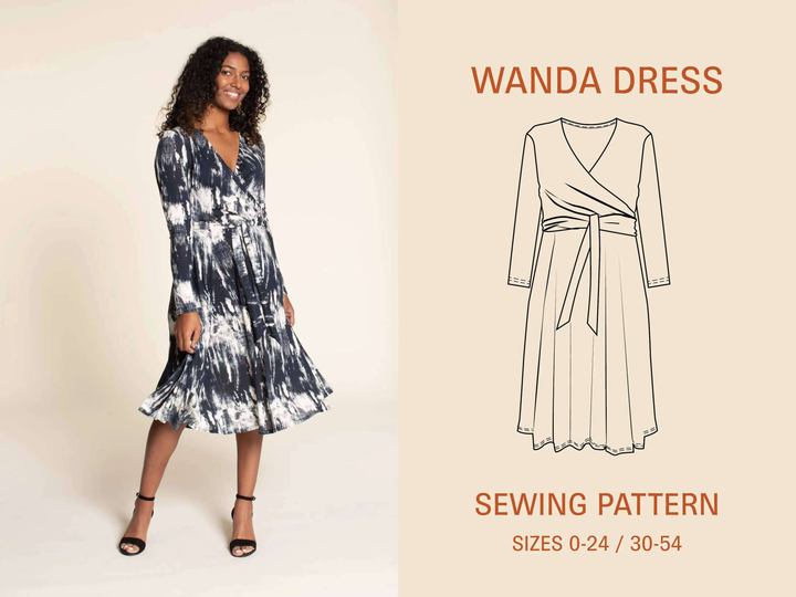 Wanda Wrap Dress Pattern Wardrobe By Me