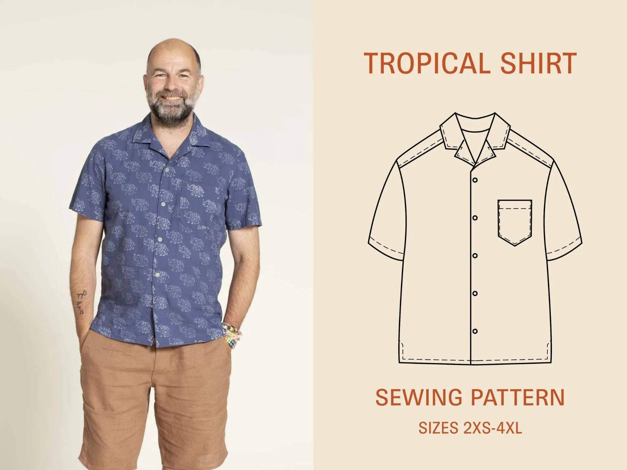 Tropical Shirt sewing pattern Wardrobe By Me