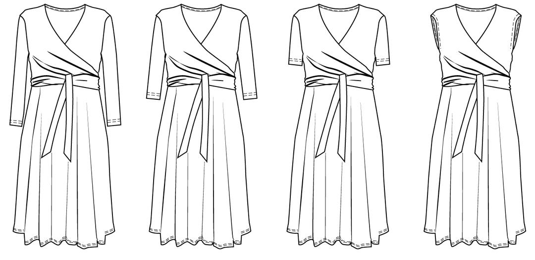 Awesome Wrap dress sewing pattern Wardrobe By Me