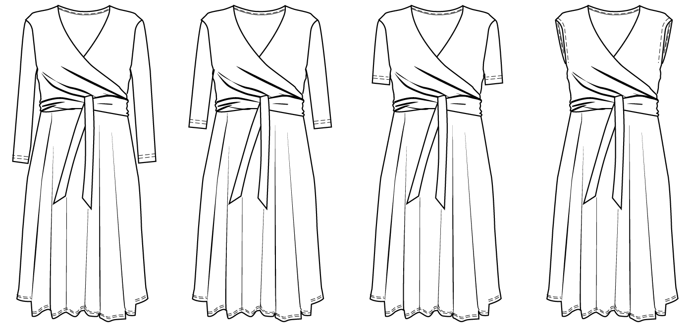 Awesome Wrap dress sewing pattern Wardrobe By Me