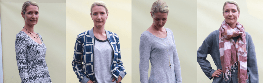 Minimalist DIY wardrobe showcasing versatile outfits for a stylish look one stitch at a time.