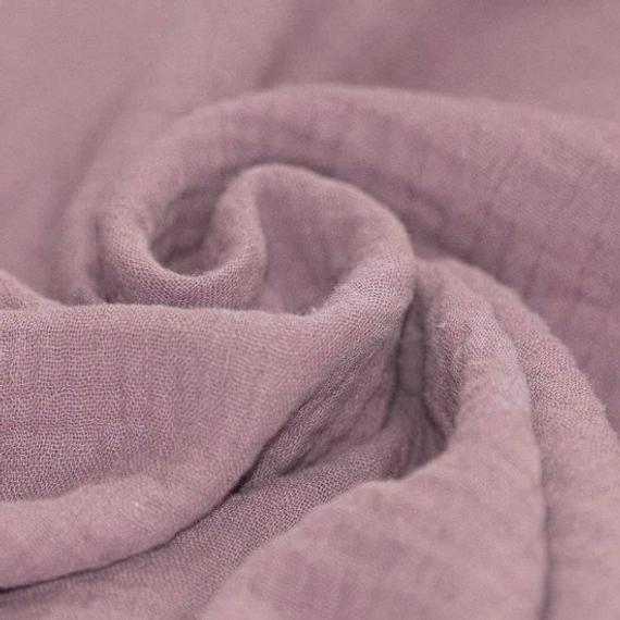 Close-up view of soft double gauze fabric, perfect for sewing with double gauze creations.