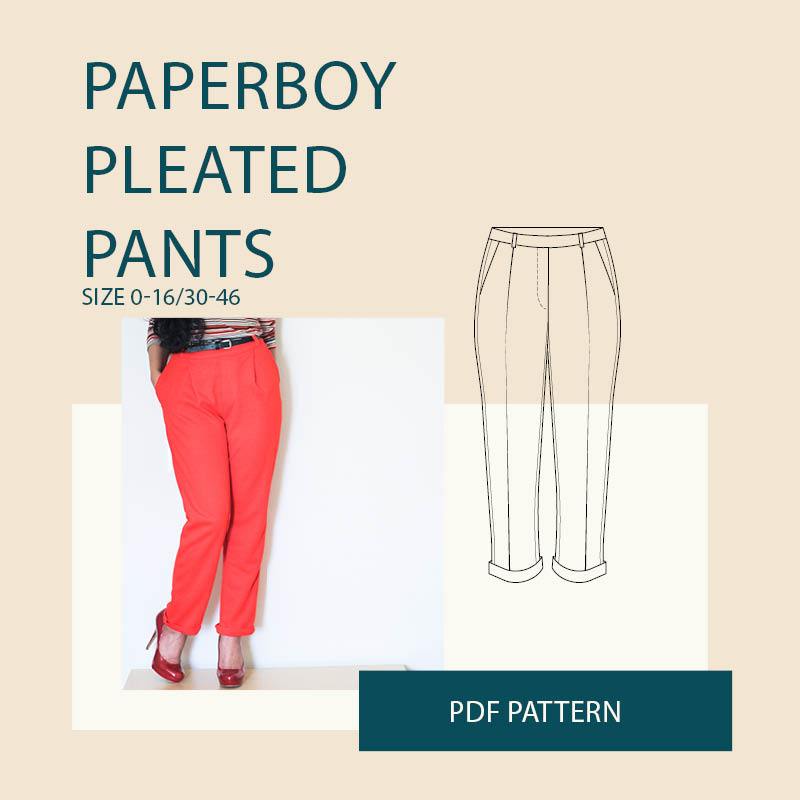 Pull-on tailored pants PDF sewing pattern for women – Wardrobe By Me