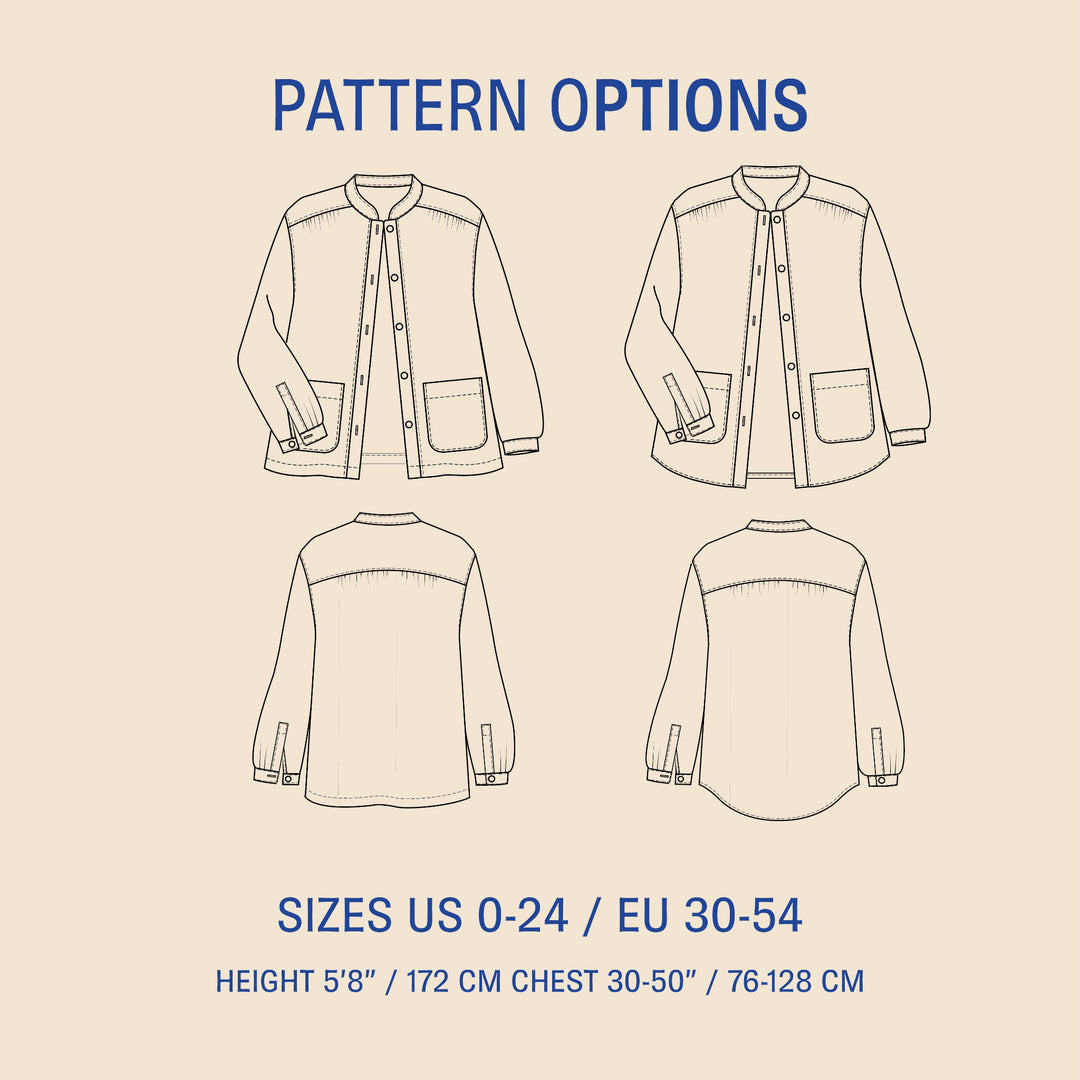 Artist Jacket sewing pattern 