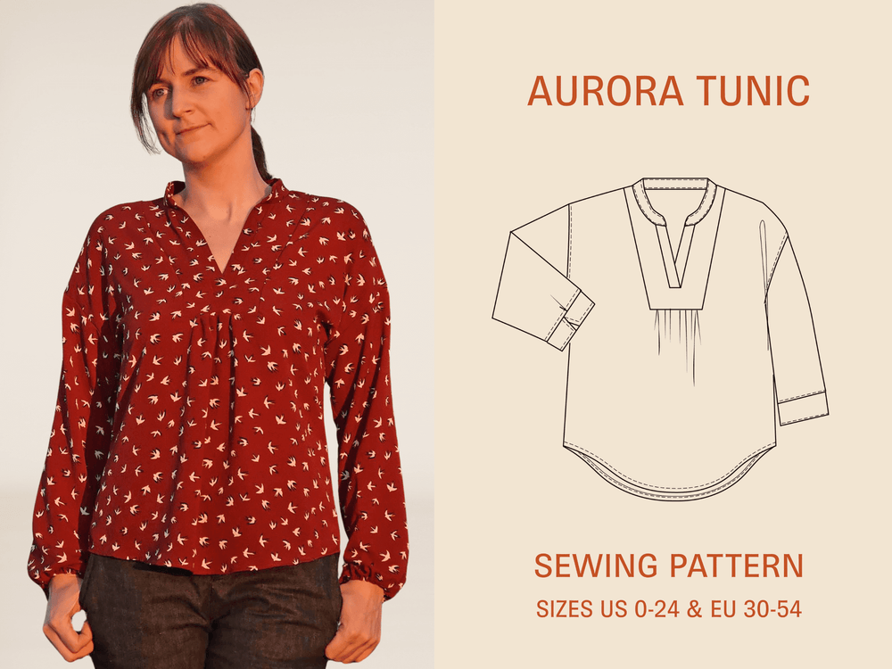 Aurora Tunic Sewing Pattern Wardrobe By Me
