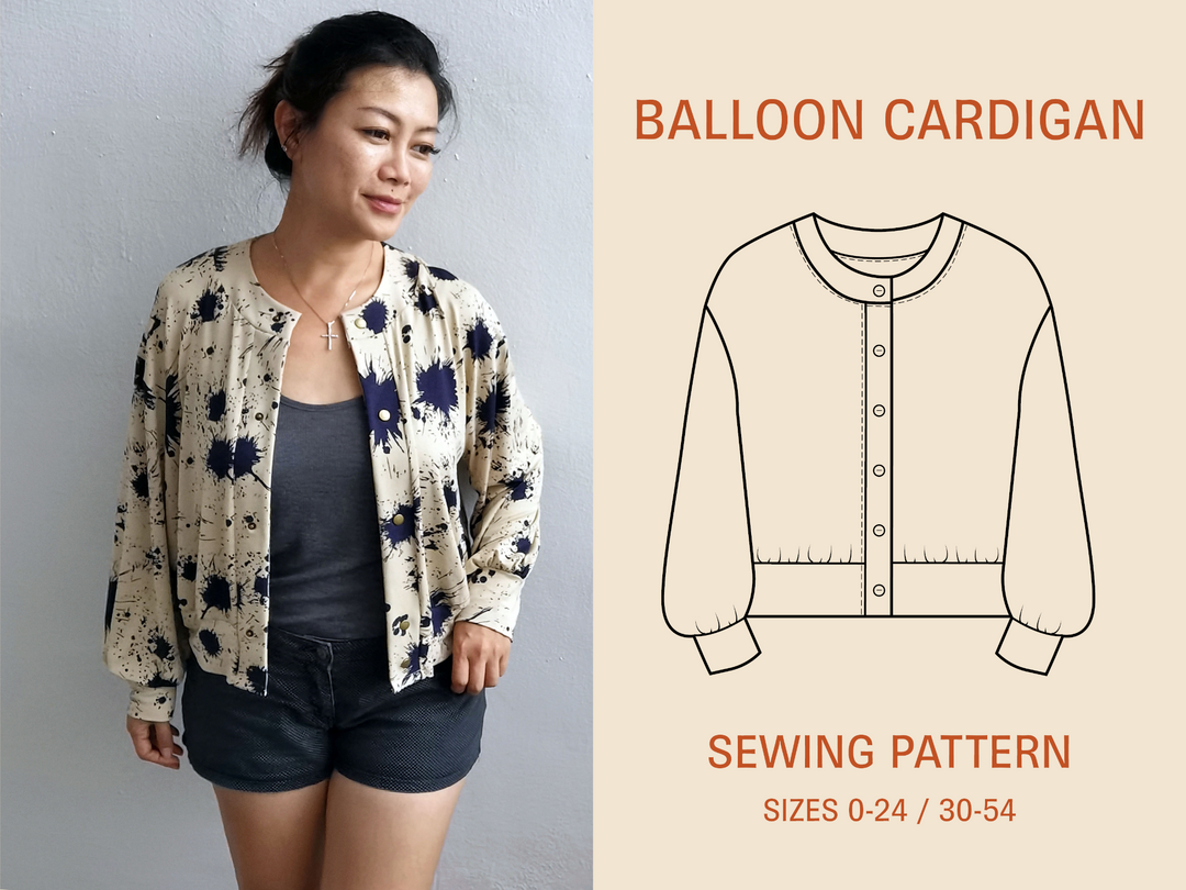 Balloon Cardigan Sewing pattern