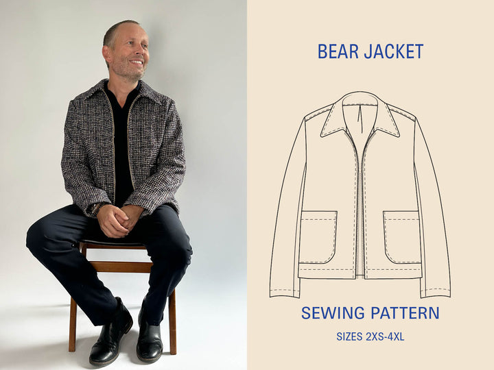 Bear jacket sewing pattern