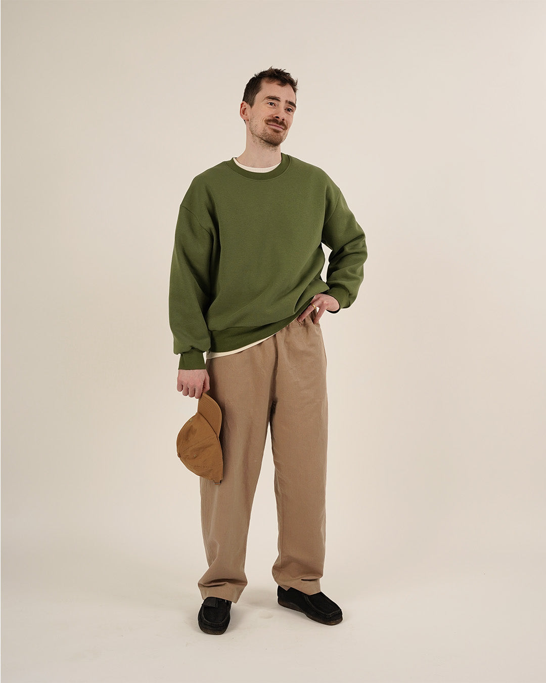 Boyfriend sweater sewing pattern unisex boy front view