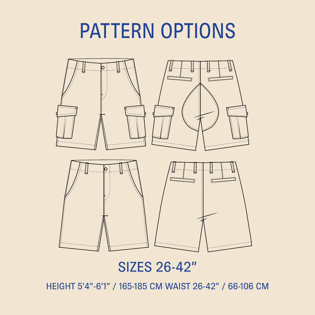 Cargo Shorts sewing pattern