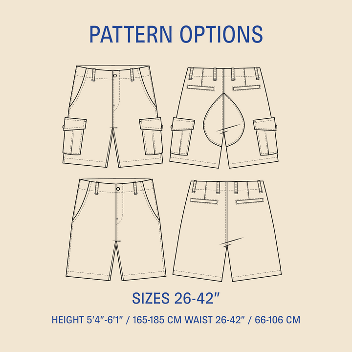 Cargo Shorts sewing pattern